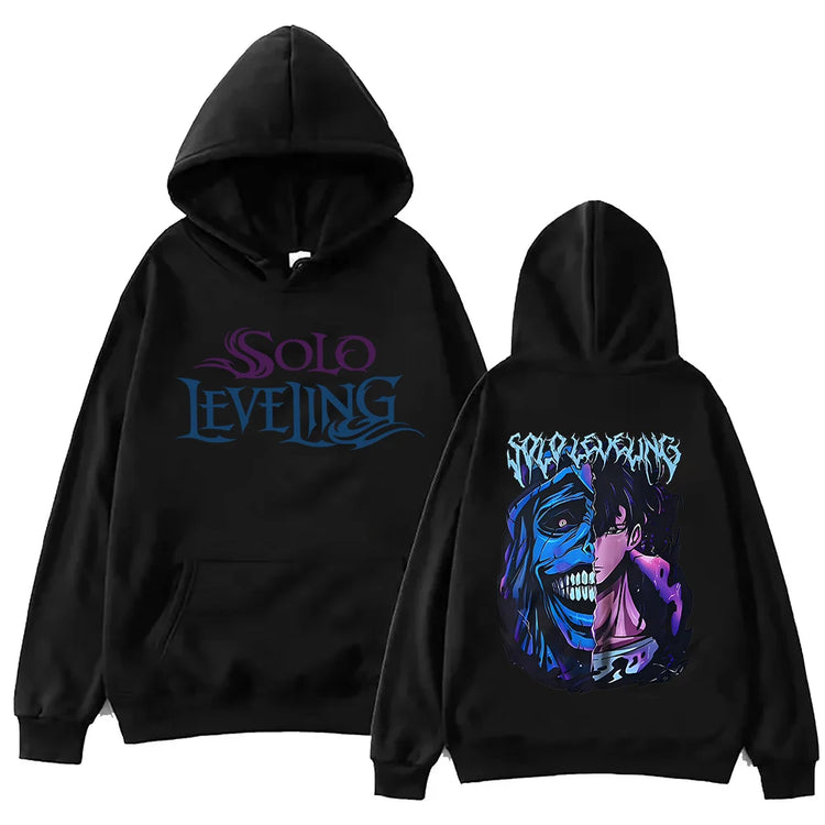 Solo Leveling Statue of God Black Hoodie