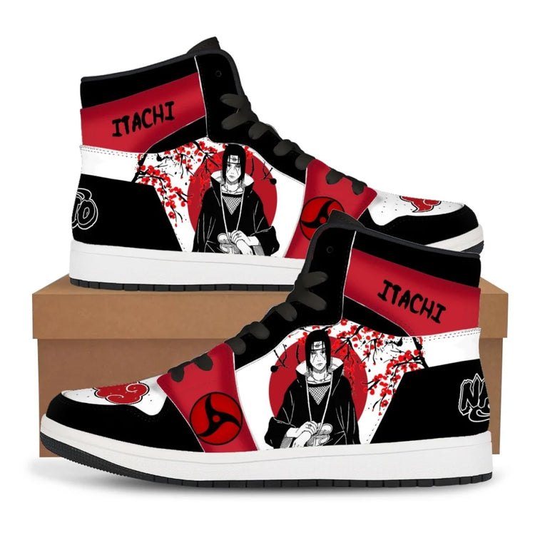 Naruto Itachi Uchiha High Top Sneakers