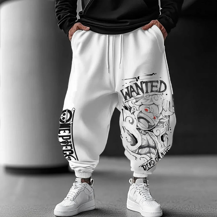 One Piece Luffy Wanted Joggers