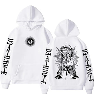 Death Note Light Yagami White Hoodie